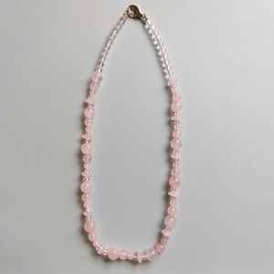 Crystal / Rose Quartz Necklace